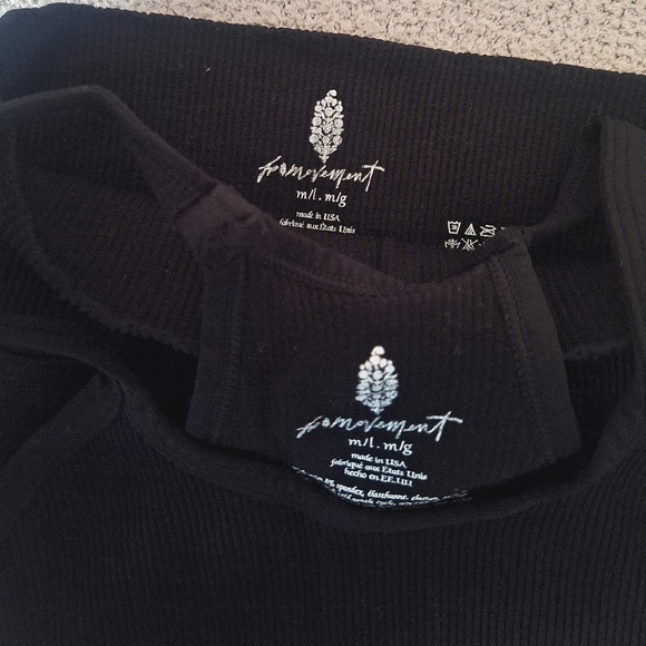 NWOT- Free People Movement Happiness Runs Bike Shorts And Tank Set - Picture 7 of 10